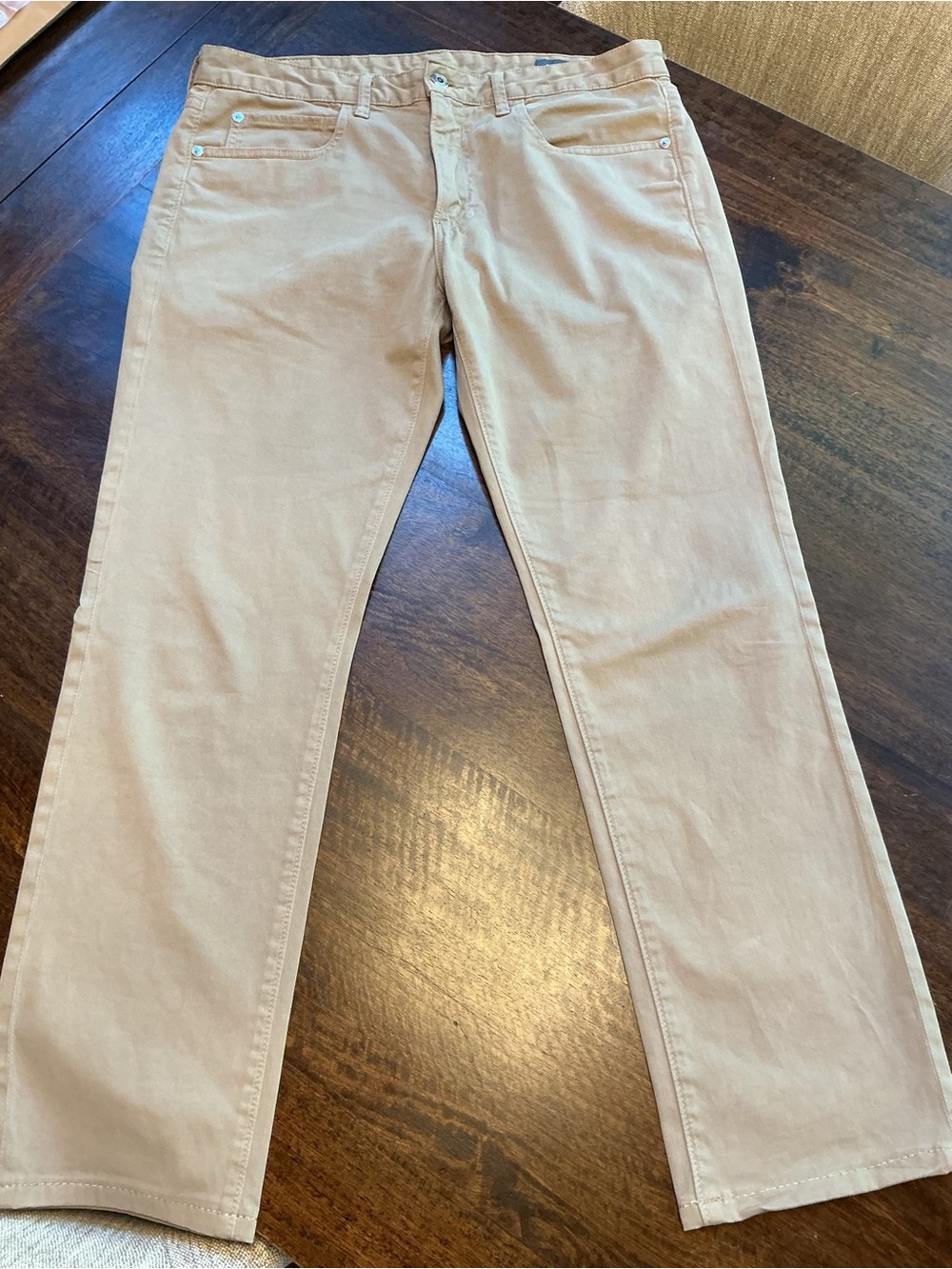 Bonobos Straight Leg Jeans in Light Beige size 32/30